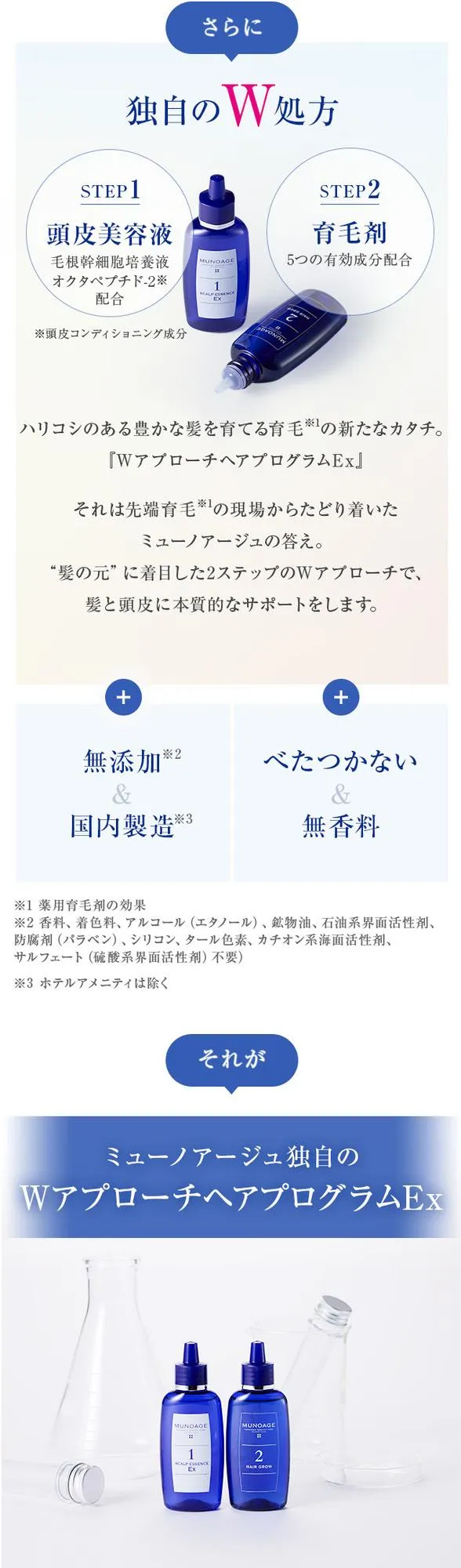 さらに独自のWアプローチ。
