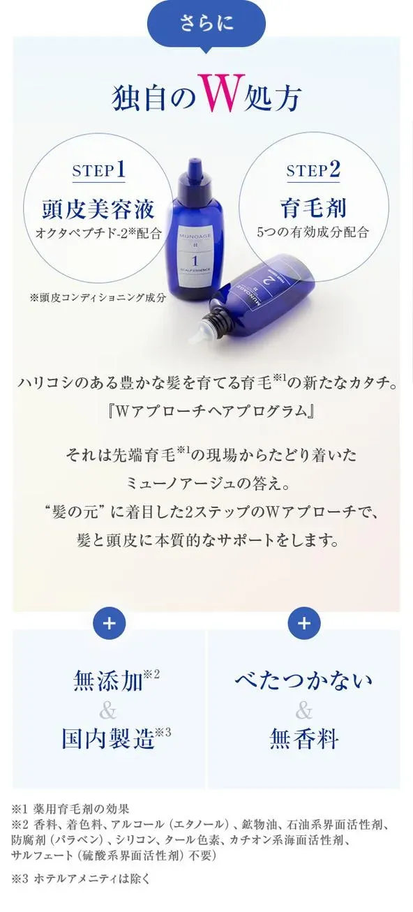 さらに独自のWアプローチ。