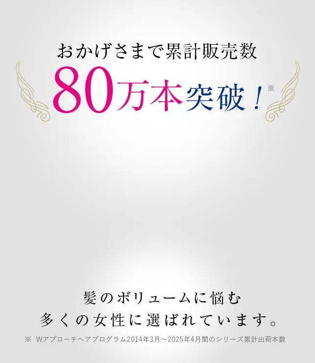 おかげさまで累計販売数50万本突破！